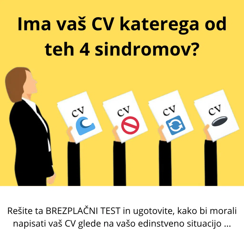Brezplačen test za pisanje življenjepisa